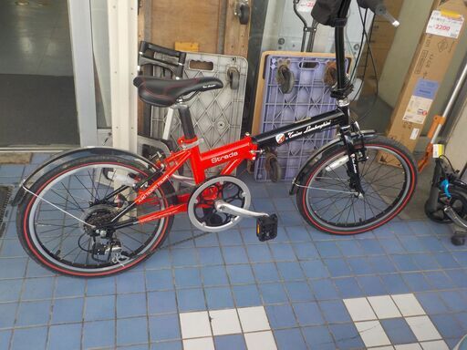 ID154513　折りたたみ自転車　６段ギア