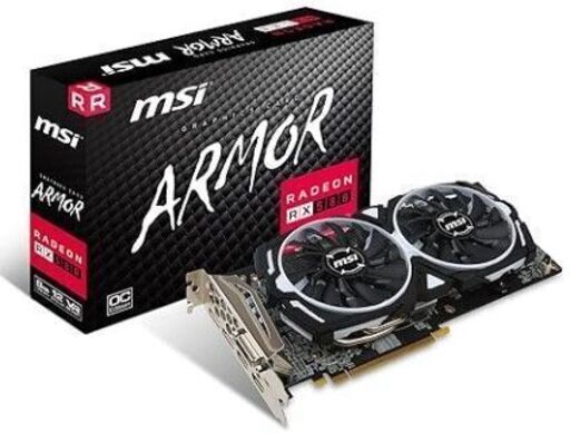 【開封済み・未通電】MSI Radeon RX 580 ARMOR 8G OC グラフィックスボード VD6879