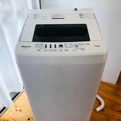 【決まりました】ハイセンス 全自動洗濯機 2019年製 4.5k...