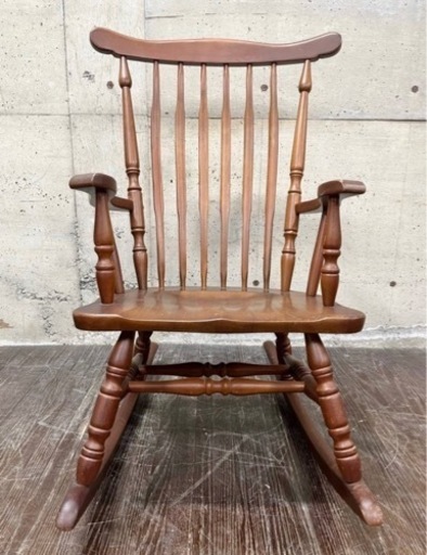 木製 ロッキングチェア 揺り椅子 イス 椅子 木製椅子 家具 レトロ カントリー椅子