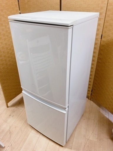 引取】SHARP シャープ SJ-14Y-W 2014年製 137L 2ドア 冷凍冷蔵庫 (買い