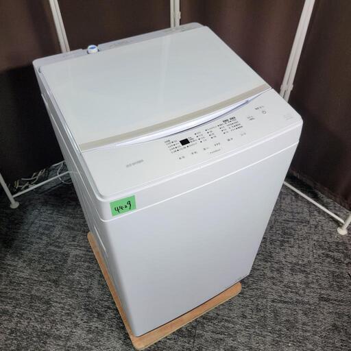 ‍♂️売約済み❌4429‼️配送設置は無料‼️定価49,820円❣️最新2022年製✨ホワイトガラストップ✨アイリスオーヤマ 6kg 全自動洗濯機