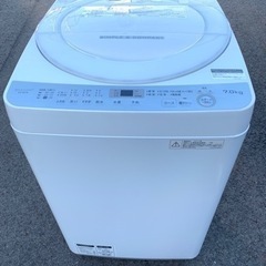 シャップ　洗濯機　7.0KG 2017年製