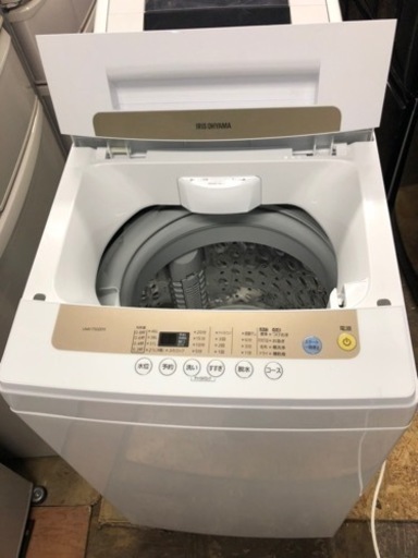 福岡市内配送設置無料　2019年　アイリスオーヤマ 全自動洗濯機 5.0kg IAW-T502EN