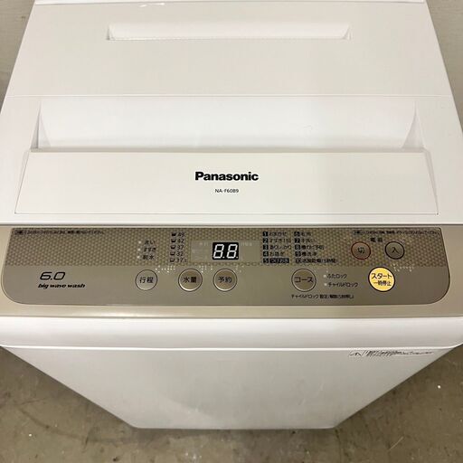 14586  Panasonic 一人暮らし洗濯機 2016年製 6.0kg ◆大阪市内・東大阪市他 5,000円以上ご購入で無料配達いたします！◆ ※京都・高槻・枚方方面◆神戸・西宮・尼崎方面◆奈良方面、大阪南部方面　それぞれ条件付き無料配送あり！