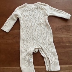 baby gap ケーブル編み　 ニットロンパース 6〜12month