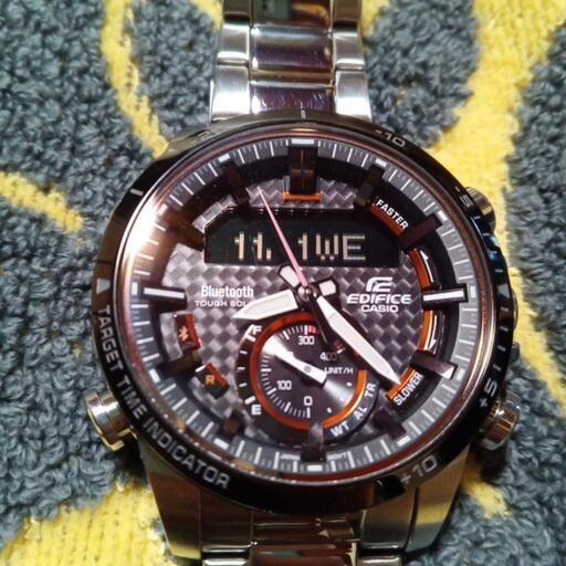 格安　美品　ソーラーBluetooth　CASIO　EDIFICE　ECB-800DB-1AJF