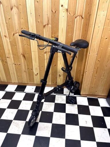 G＆G　超軽量 折りたたみ自転車　チューブレス仕様　ブラック　収納バッグ付き　通勤・通学