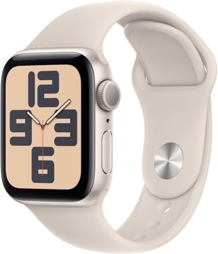 【値下げ中】Apple Watch SE (第二世代, 2023) [GPS (40mm)ケース用] 40mmスターライトアルミニウムケース新品未開封