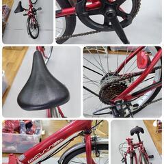 J081☆値下げ☆チェーンカバー割れ有☆折りたたみ自転車☆basset☆6段