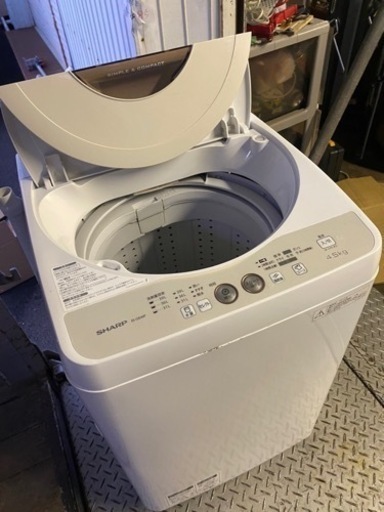 北九州市内配送無料保証付きシャープ SHARP ES-GE45P-C [全自動洗濯機