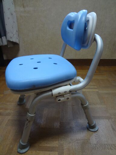 介護用 風呂椅子 ブルー　折り畳み式