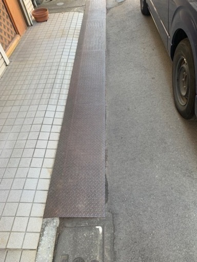 段差スロープ　鉄板