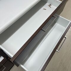 【ジモティ来店特価！！】和レンジボード　ニトリ　ダークブラウン　J-1107 ジモティ来店特価！！】和レンジボード ニトリ ダークブラウン J-1107
