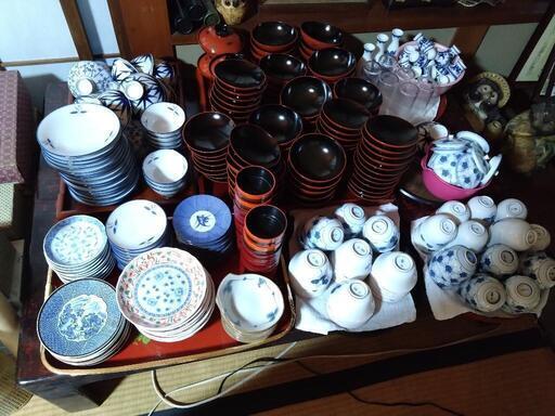 【3/4まで】和食器　お茶碗、取り皿中皿グラス等