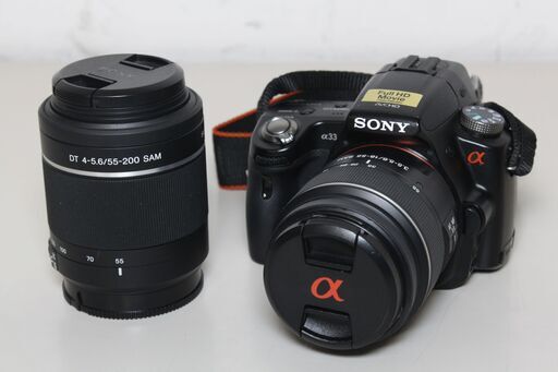 【ジャンク品】SONY/α33/SLT-A33/ダブルズームレンズキット/デジタル一眼 ⑤