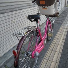 [DAINICHI] Lucious(ラシャス)前22吋/後26吋 子供乗せ自転車 内装3段/LEDオート/ピンクパープル