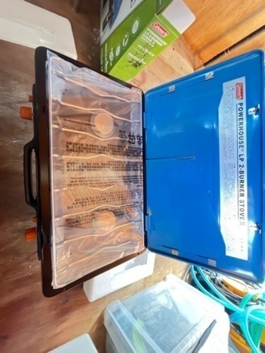 コールマン 2バーナー 岡山MADE IN USAコールマン ガソリン2バーナー