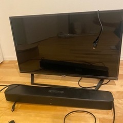 32型テレビ、JBLサウンドバー