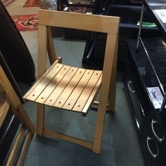 木製折り畳み椅子【F00237】