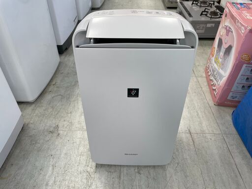 シャープ 衣類乾燥機 兼 除湿機2019年式 プラズマクラスター 1台4役 除湿 10L アイスホワイト CM-J100-W