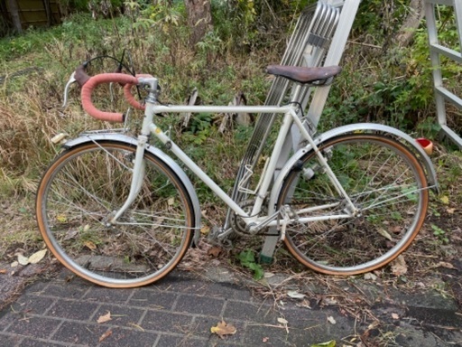 【再値下げしました】ブリジストン自転車　ダイヤモンド　ランドナー(ホワイト)
