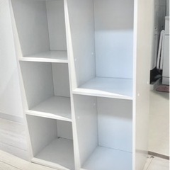 木製ラック　棚　白　A4収納可能　60×88×29