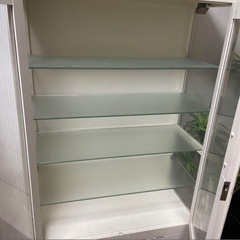 収納棚 飾り棚 アンティーク医療棚 キャビネット ガラスショー
