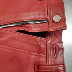 革パン ワインレッド ウエスト76 M