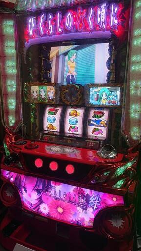 ※決まりました パチスロ 実機 ひぐらしのなく頃に 絆 家庭用電源 ボリューム コイン不要機 ドアキー 設定キー付き