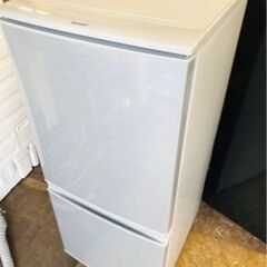 福岡市内配送無料　シャープ SHARP SJ-D14C-s [小型 冷蔵庫 137Ｌ つけかえどっちもドア
