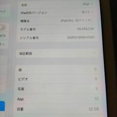 iPadpro9.7インチ 第1世代 WiFiモデル