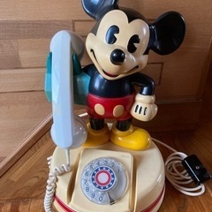 ミッキーマウス　電話機　昭和レトロ