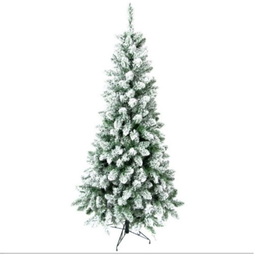 クリスマスツリー 210cm オーナメントセットで。雪 フルフロストツリー スリム グリーン