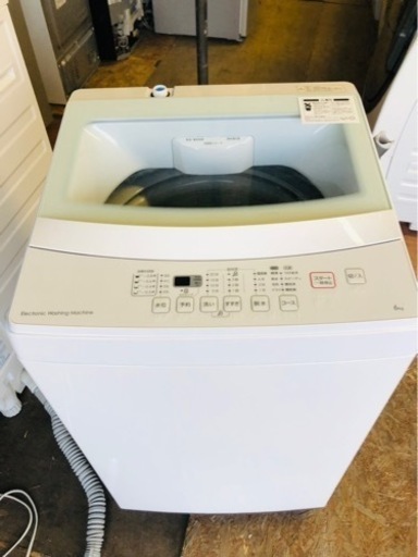 北九州市内配送無料　保証付き　2019年6kg全自動洗濯機(NTR60 ホワイト)