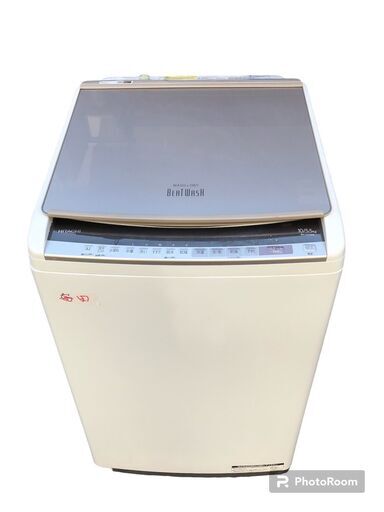 ☆中古￥28,800！HITACHI　5.5㎏洗濯機　家電　2020年製　BW-DV100E型　幅61㎝ｘ奥行64㎝ｘ高さ106㎝　【BJ318】