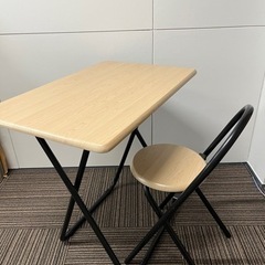 【セット商品】テーブル&椅子 折り畳み 中古 現品 現状品