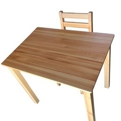 木製 机と椅子 テーブル 木 美品