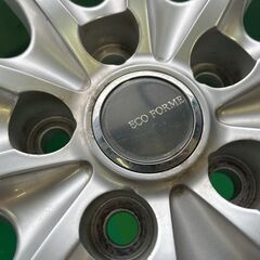 【中古美品☆キズ少な目】ECO FORME17インチアルミホイール ４本セット (トヨタ、ストレートナット仕様)