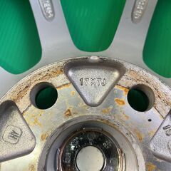 【中古美品☆キズ少な目】ECO FORME17インチアルミホイール ４本セット (トヨタ、ストレートナット仕様)