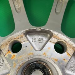 【中古美品☆キズ少な目】ECO FORME17インチアルミホイール ４本セット (トヨタ、ストレートナット仕様)