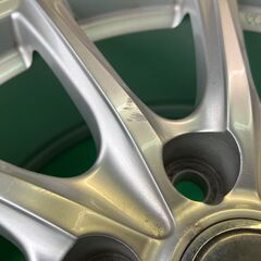 【中古美品☆キズ少な目】ECO FORME17インチアルミホイール ４本セット (トヨタ、ストレートナット仕様)