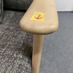 シギヤマ家具 クロスタイム ソファ 150サイズ 2人掛け 北欧テイスト ホワイトオーク材 中古家具 店頭引取歓迎 R7681