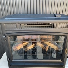 暖炉型電気ファンヒーター　リモコン付