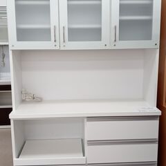 ☆ジモティ割あり☆ レンジボード 白 H187.5×D45.5×W116.5 クリーニング