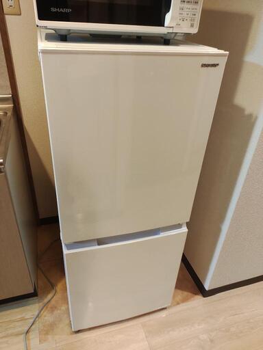 【広島発】SHARP/シャープ 2ドア冷凍冷蔵庫 SJ-15E9-W 2022年製 152L つけかえどっちもドア 58Lボトムフリーザー