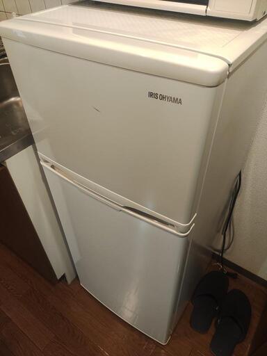 アイリスオーヤマ 冷蔵庫 118L 2ドア 右開き 温度調節7段階 静音 メーカー ホワイト AF118-W