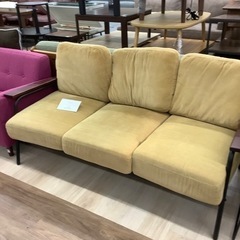 あいソファ コーデュロイ製 アイアンソファー3人掛けのご紹介です