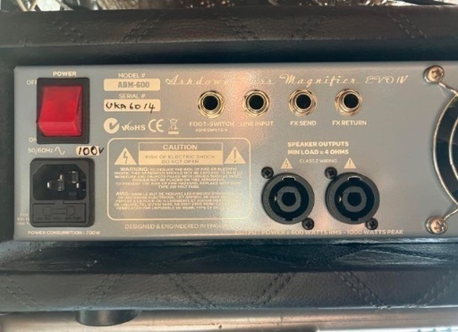 ASHDOWN ベースヘッドアンプ ABM-600-EVO 20th 廃番製品 【公式 
