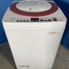 【良品】SHARP 7.0kg洗濯機 ES-KS70N-P 20...